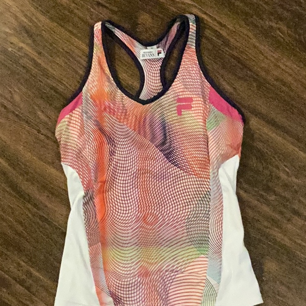 FILA Women's Multicolor Racerback Tank Top